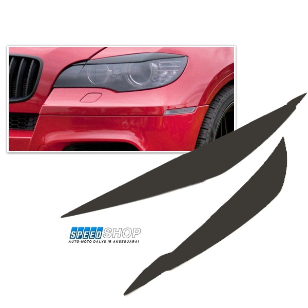 BMW X6 E71 priekinių žibintų papiktinimai 